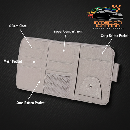 Car Visor Organizer Infographic Photo